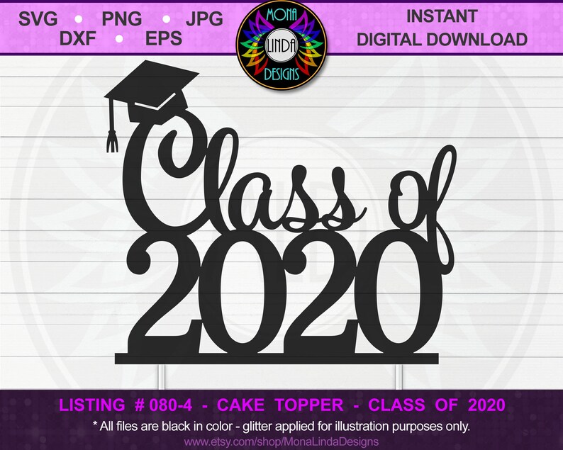 Download Graduation Class of 2020 SVG Cake Topper hat svg cut file ...
