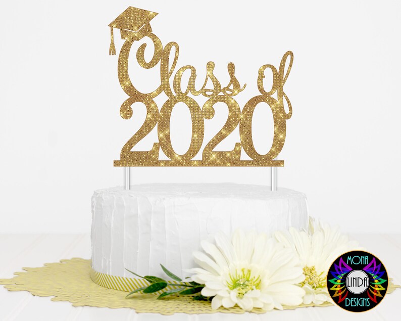 Download Graduation Class of 2020 SVG Cake Topper hat svg cut file | Etsy