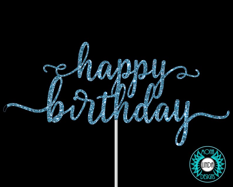 Download Happy Birthday SVG Cake Topper Birthday svg cut file cake | Etsy