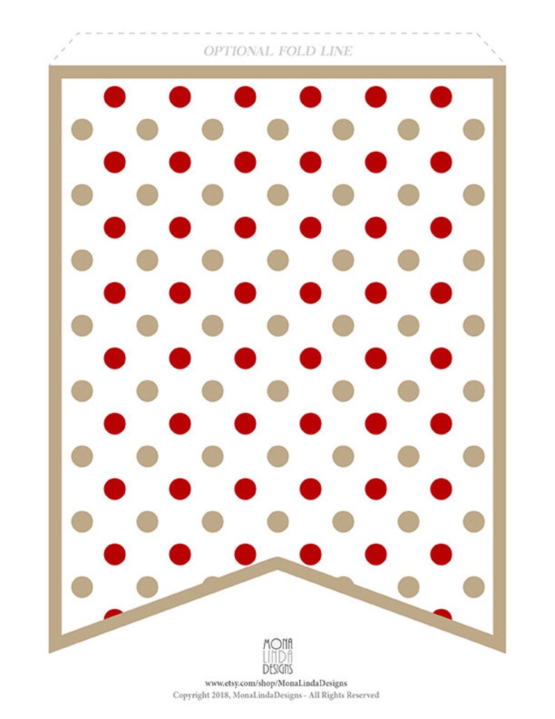 Printable PDF Merry Christmas Banner DIY Printable Christmas - Etsy