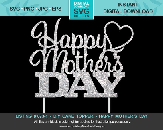 Download Happy Mother S Day Svg Cake Topper Mother S Day Svg Etsy