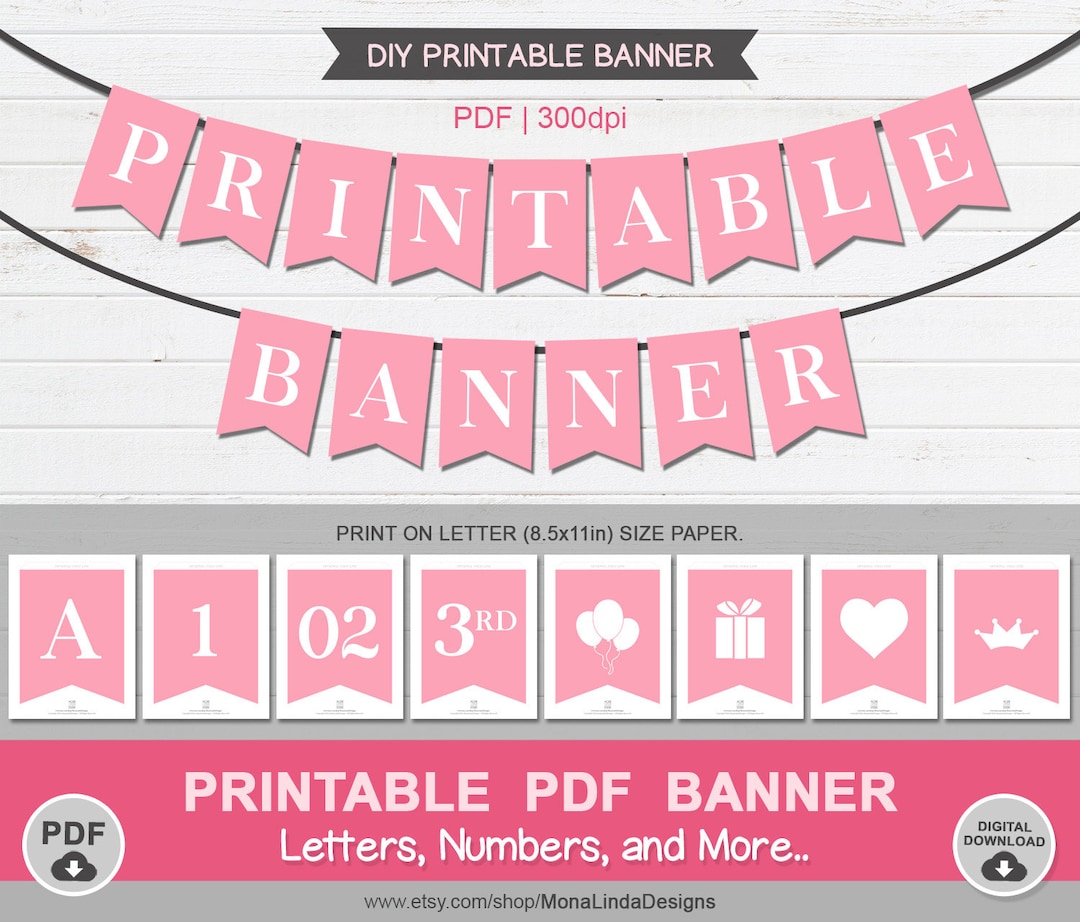 pink-printable-pdf-banner-printable-alphabet-letter-banner-printable-swallowtail-banner-bunting-a-z-banner-template-pink-baby-shower-banner-etsy