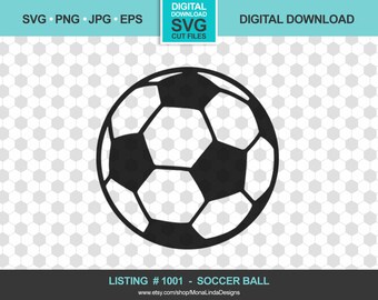 Soccer Ball SVG, Sports, Instant Digital Download, Silhouette, Cricut, Studio.3, DIY