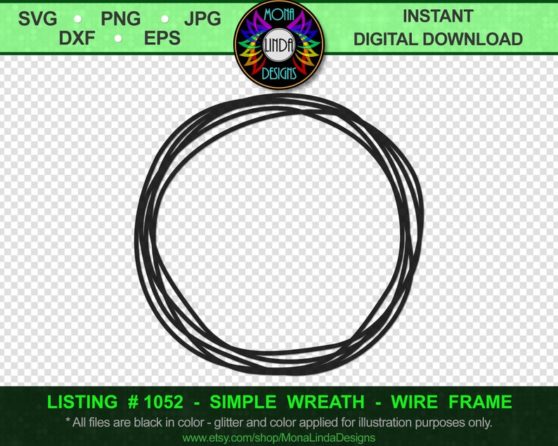 Download DIY Circle Monogram Border SVG Simple Wreath svg Frame svg ...