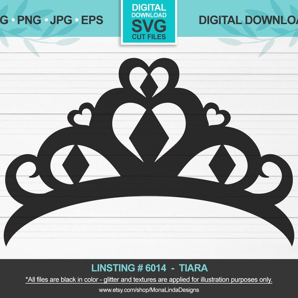 Tiara SVG, princess, princess crown- cut file - svg,jpg,png,eps,studio, cricut, silhouette, cutting file, cut file