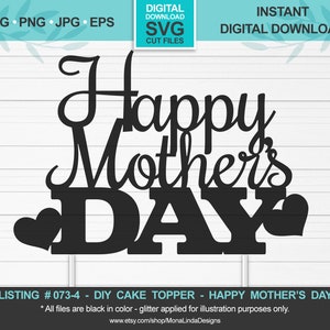 Download Happy Mother S Day Svg Cake Topper Mother S Day Svg Etsy