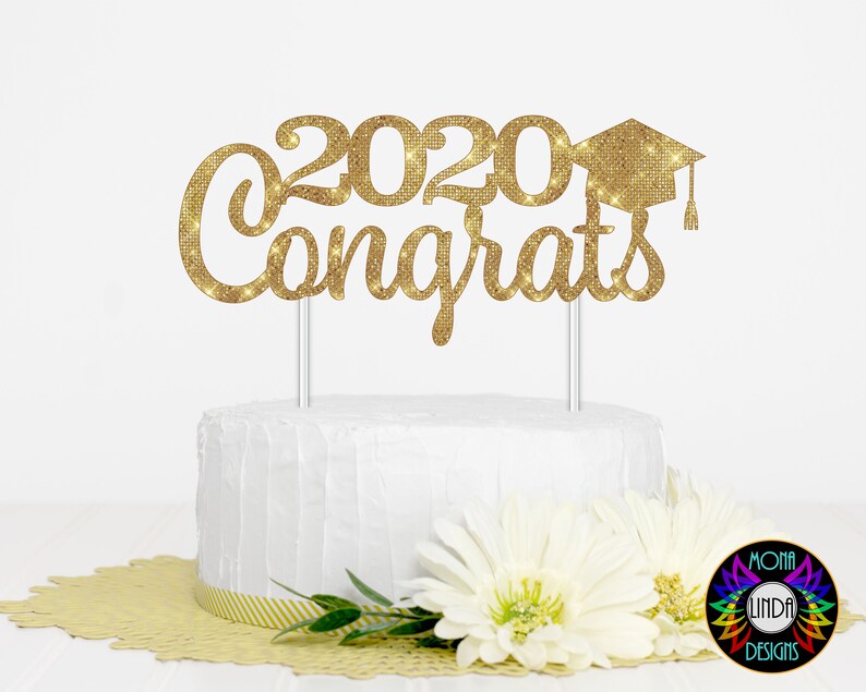 Download Congrats Grad Class of 2020 SVG Cake Topper svg cut file | Etsy