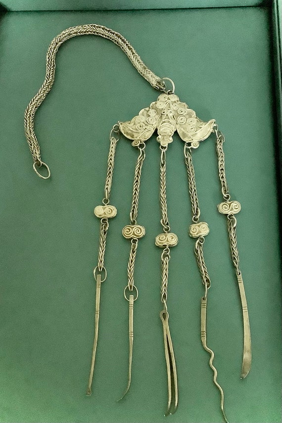 Stunning Qing Dynasty Opium Tool Chatelaine - image 2