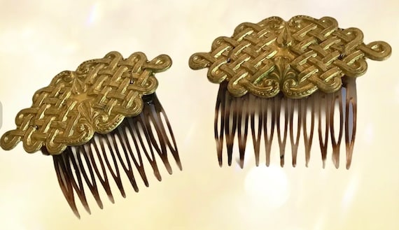 Miriam Haskell Vintage Hair Clip Signed Vintage Miriam Haskell Faux Pearl Hair Comb Clip Barrette | eBay main image 2