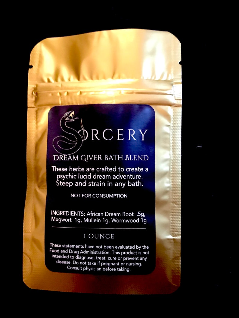 Dream Giver Bath Blend Herbal Remedy from Sorcery LA image 2