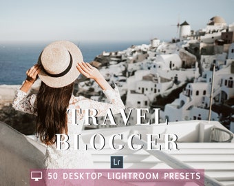 50 Reise Blogger DESKTOP Lightroom Desktop Presets, professionelle Fotografie Presets