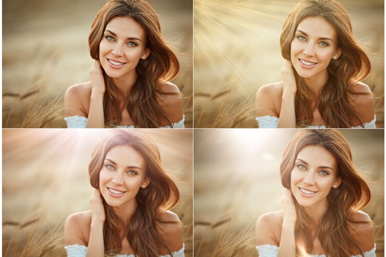 50 Natural Light Photo Overlays, JPEG Overlays for Photoshop, Light Overlays image 5