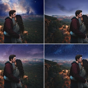 25 Night Sky Overlays, Night Sky, Dark Sky, Clouds Sky, Background Sky, Romantic Sky image 2