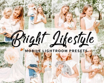 4 Mobile Lightroom Presets Bright Lifestyle, Lifestyle Lightroom Mobile Presets, Outdoor Lightroom Presets