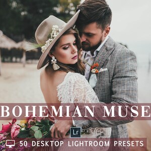 50 Bohemian DESKTOP Lightroom Presets, Professional photography presets