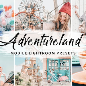 Adventureland Mobile Lightroom Presets: Blogger Photo Filters (DNG)