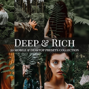 20 Deep & Rich Mobile and Desktop Lightroom Preset Bundle for Influencer, Trendy  Mobile and Desktop Presets for photographers and bloggers