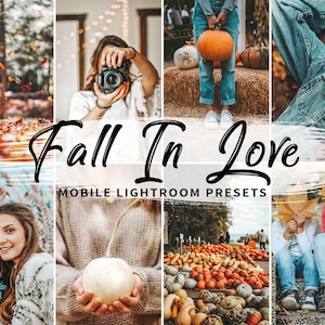 Fall Mobile Lightroom Presets: Instagram Influencer Photo Editing (Set of 4)