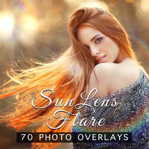 Sun Lens Flare Overlays for Photoshop 70 JPEG Overlays