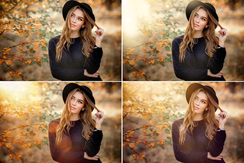 50 Natural Light Photo Overlays, JPEG Overlays for Photoshop, Light Overlays image 3