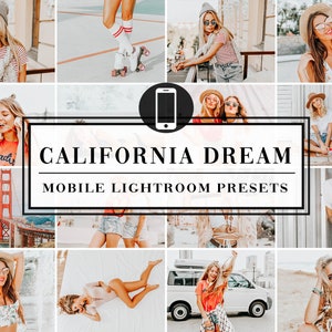 4 Mobile Lightroom Presets California Dream - Instagram blogger presets spring presets