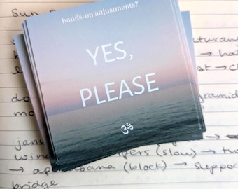 30 Einverständniskarten für Yogalehrer/in - Ja / Nein-Anpassungserlaubnis Klappkarten für Trauma-Informierter Unterricht (30-teiliges Set)