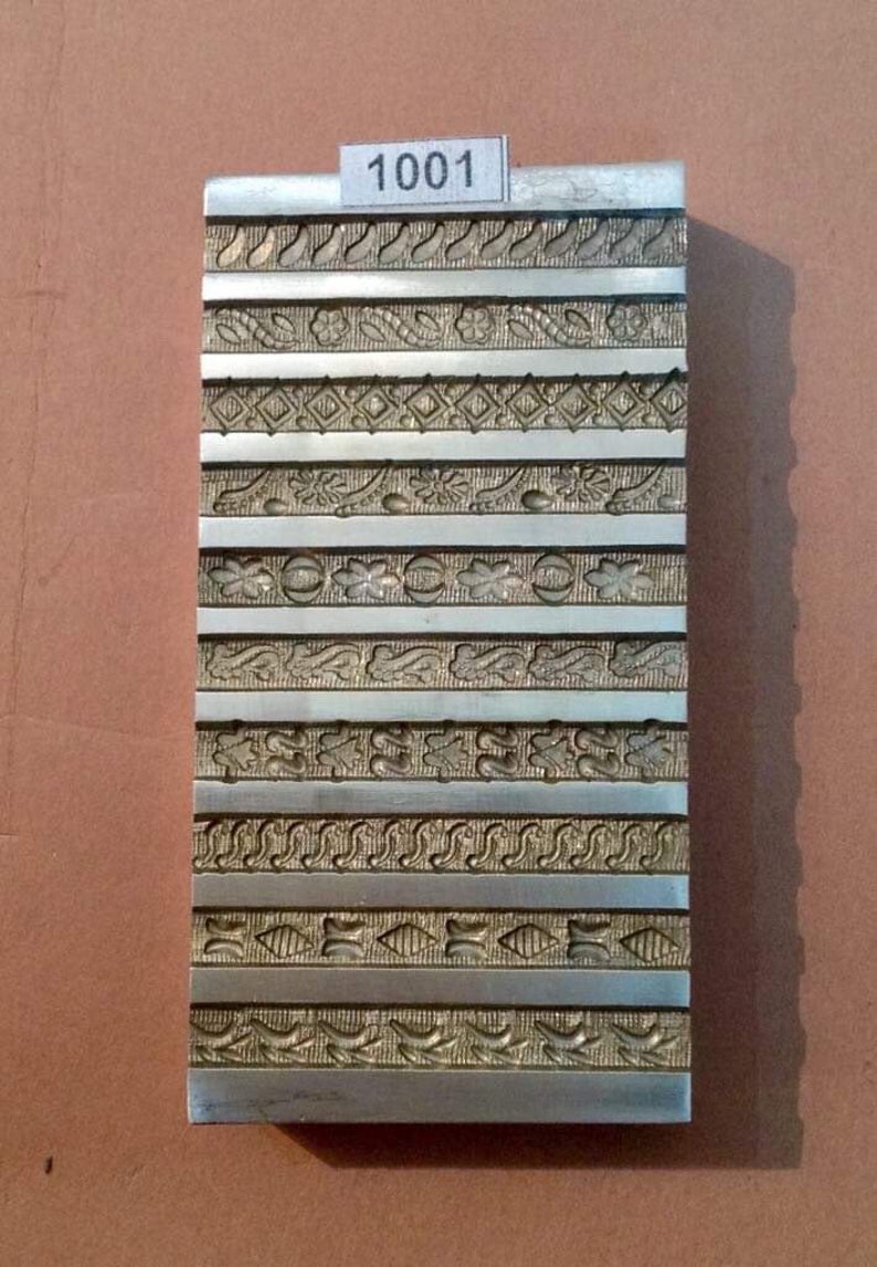 Steel Die 10 Channels Designs Patterned Lines in one Steel Plate Bangle Die Wire Die