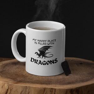 Dungeons and Dragons White Ceramic Mug, 11 oz, DND Coffee Mug, Dungeon and Dragon Gifts, Funny DND Gift, Dungeon and Dragon Mug