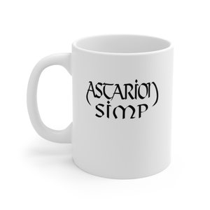 Astarion Simp Mug, Baldur Gate Gifts, Baldurs Gate Gift, Astarion Gifts, Astarion Mug, DND Gifts, DND Gaming Items, RPG Gifts