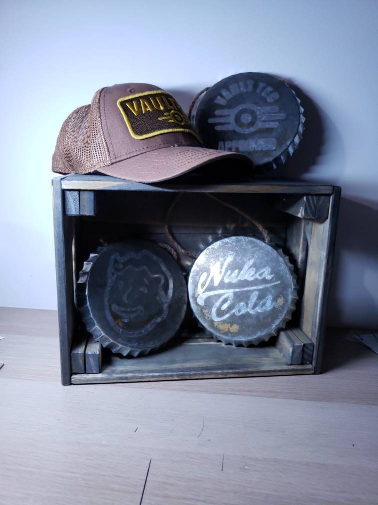 Brotherhood of Steel Oversized Metal Bottle Cap Wall Decor Etsy