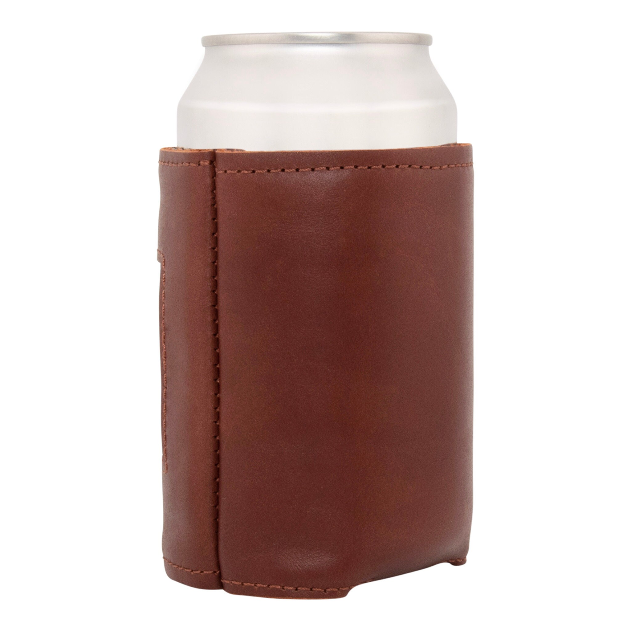 Leopard Needlepoint Can Cooler - Handmade W/ Cotton Stitching
