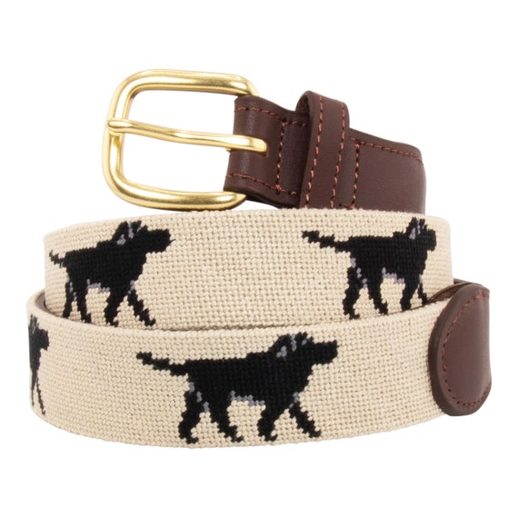 Tribal Boho Needlepoint Belt Size 34 SMATHERS & BRANSON needlepoint belt 34 brown SNAKESKIN golf  main image 4