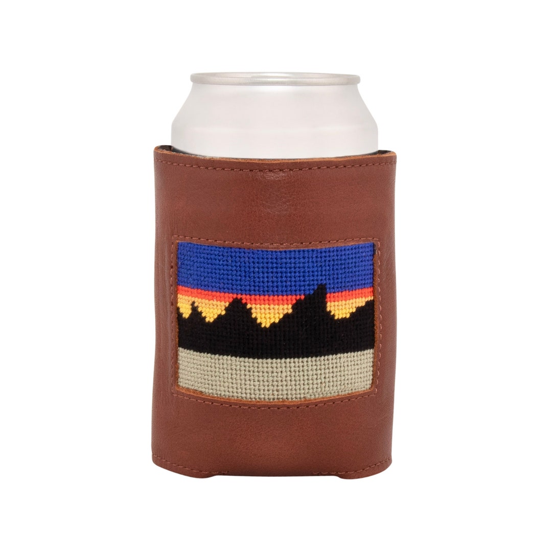 NEEDLEPOINT CAN COOLER, BOTTOMS UP