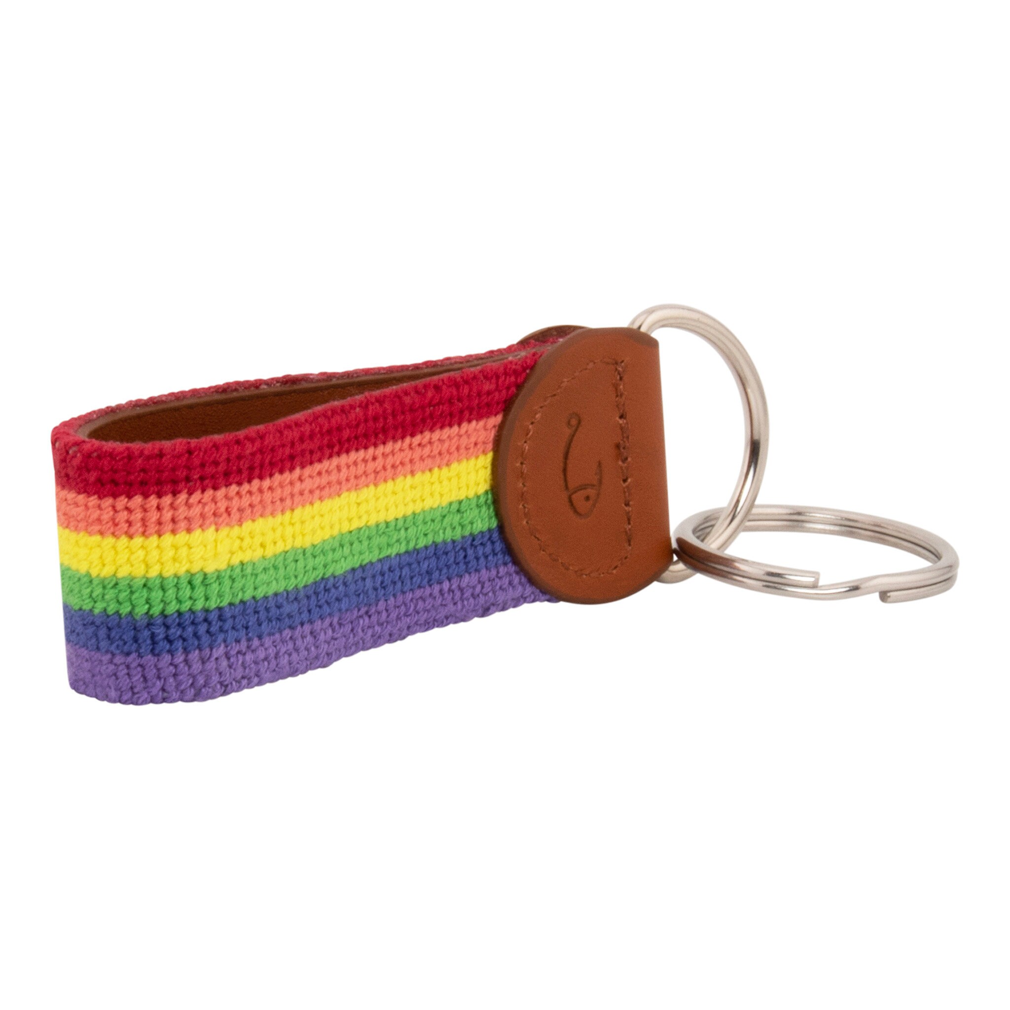 Pride Key Pride Needlepoint Keychain: Handmade LGBTQ Rainbow Key Fob - Etsy