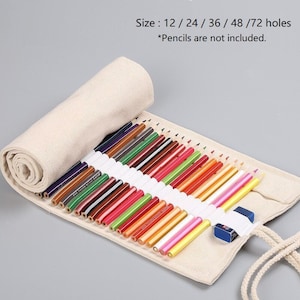 Plain canvas pencil case hot sale