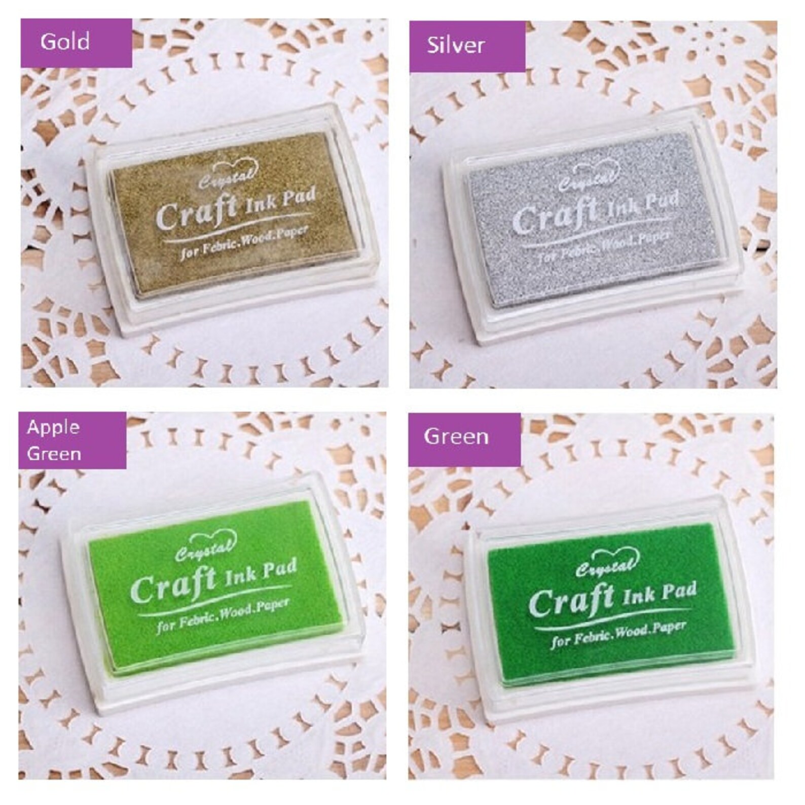 Single Color Ink Pad / Color Inkpad / Stamp Ink Pad / Rainbow Etsy