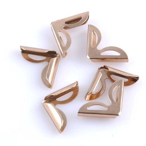 50pcs Bronze Scrapbooking Diary Book Albums Folders Metal Corner Protectors 22mm