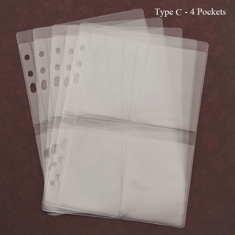 5 Pcs / Lot A5 Size Planner Pocket A5 Planner Sleeves PVC Etsy