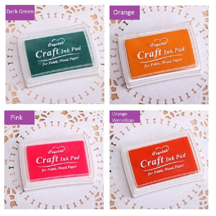 Single Color Ink Pad / Color Inkpad / Stamp Ink Pad / Rainbow Etsy