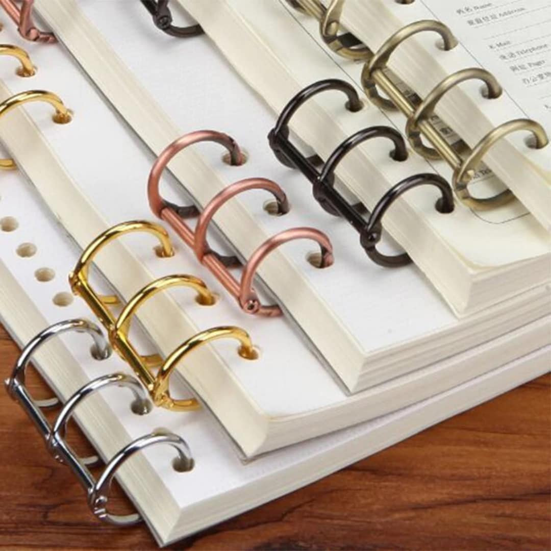 2-pcs-set-3-rings-book-binder-loose-leaf-notebook-hinged-etsy
