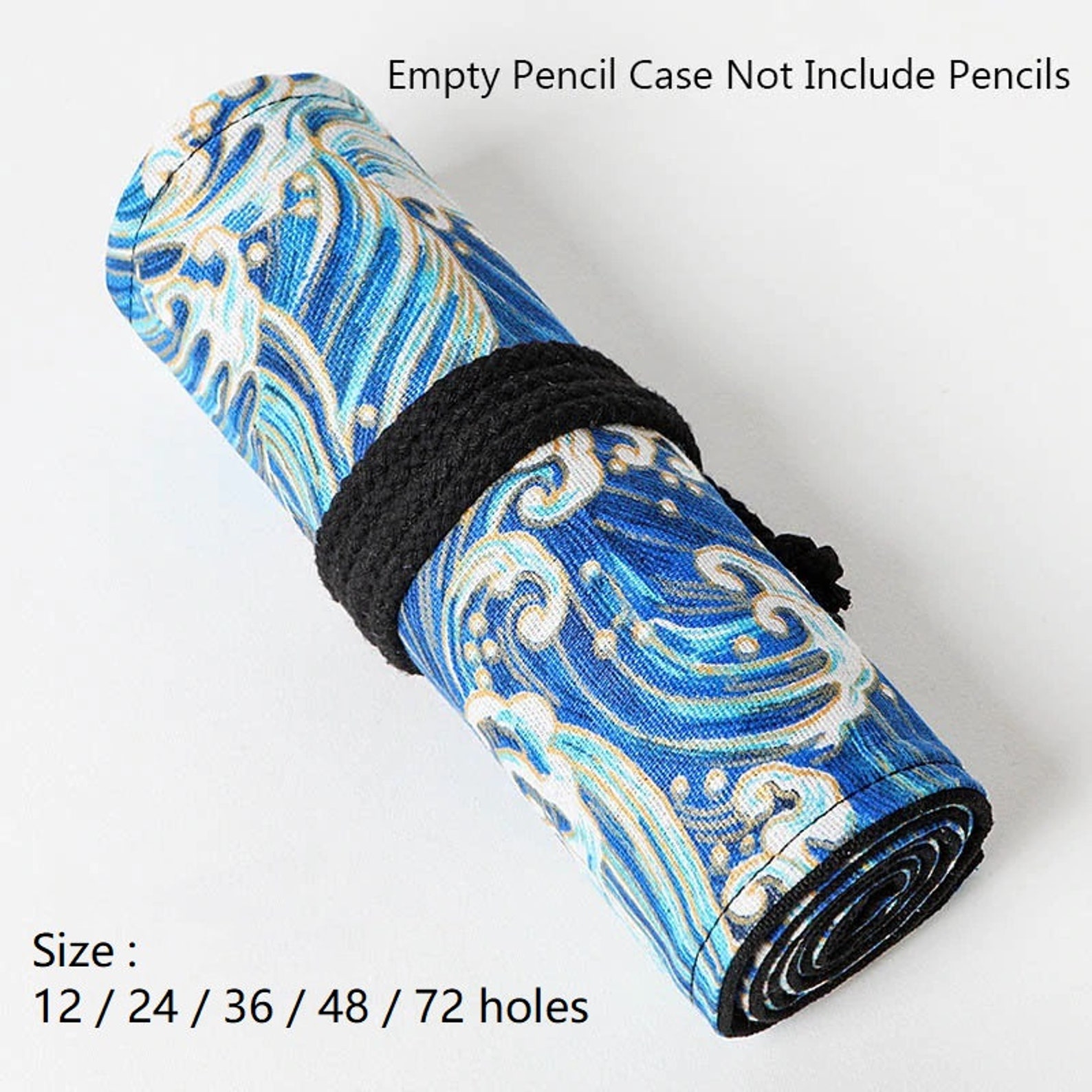 Japanese Style Roll up Pencil Holder Canvas Pencil Case Roll Etsy