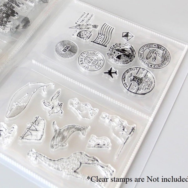 Silicone Clear Stamp Album | Cutting Dies Storage Album | Photograph Pocket Album - CS3001