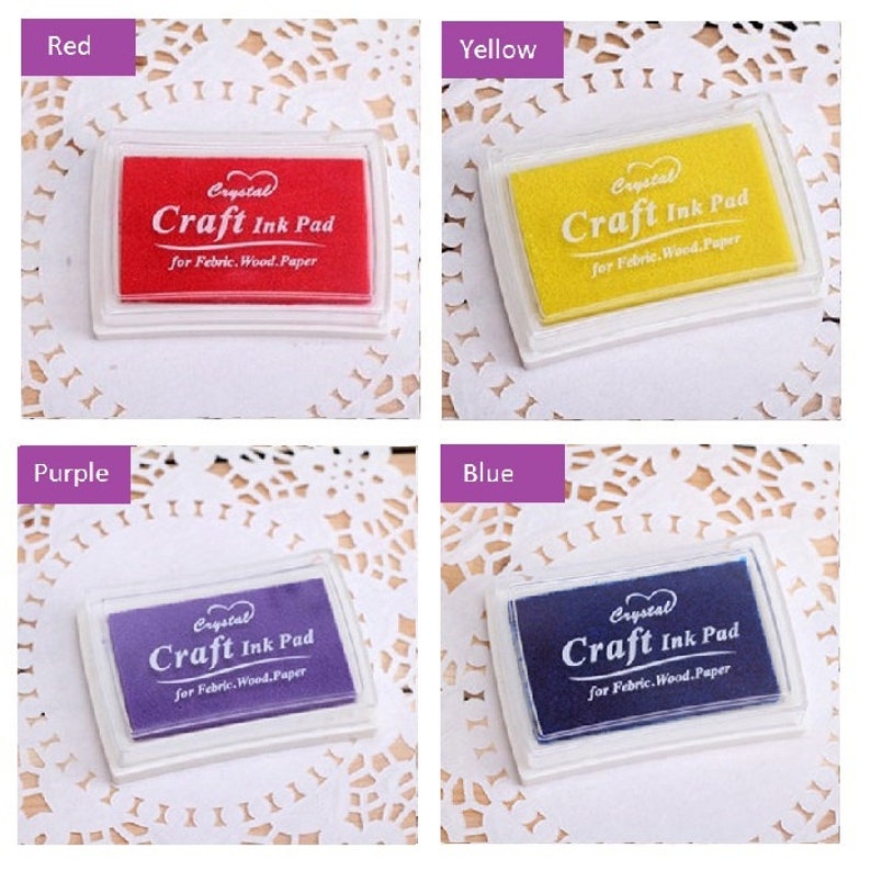 Single Color Ink Pad / Color Inkpad / Stamp Ink Pad / Rainbow Etsy