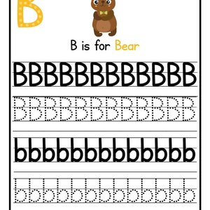 Animal Alphabet Handwriting Practice - Printable - Etsy