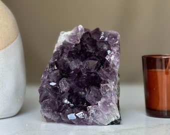 Uruguay Amethyst Geode: Large Deep Purple Crystal Cluster