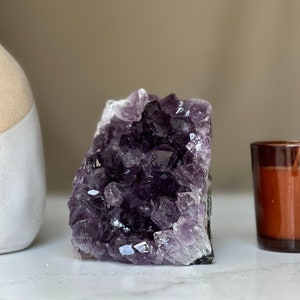 Uruguay Amethyst Geode: Large Deep Purple Crystal Cluster