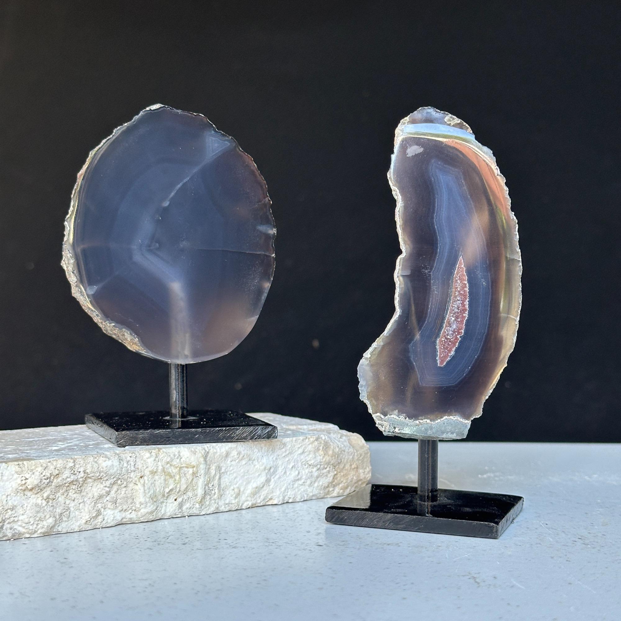 Supporto per esposore in acrilico trasparente per pietre preziose fossili Geodi di corallo Conchiglie Roccia Minerale Agata Piccoli oggetti da collezione  15