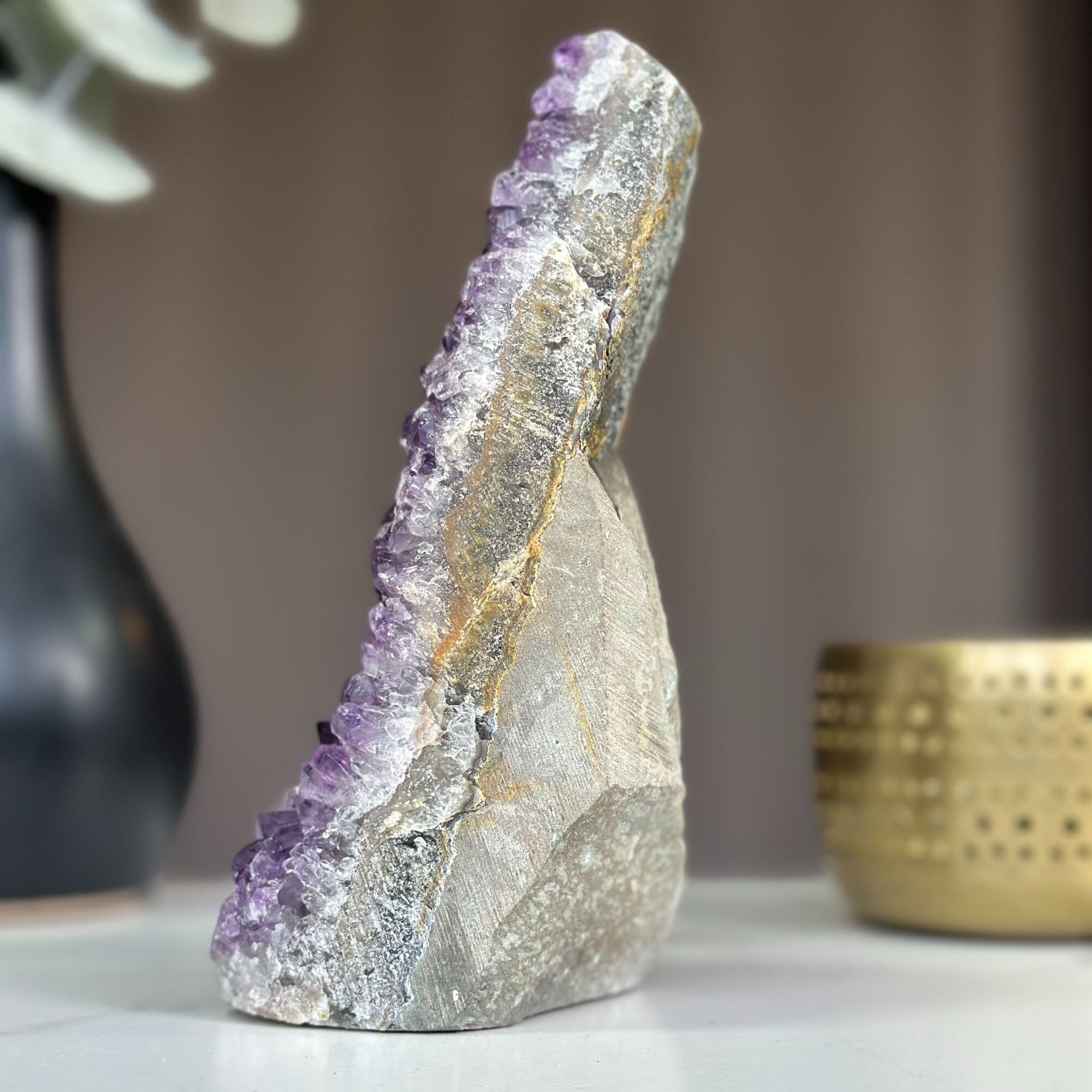 Raw Amethyst Gemstone Rock for sale, Cathedral Amethyst