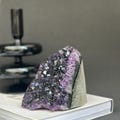 Amethyst raw stone, Cathedral amethyst, large crystal cluster product logo
