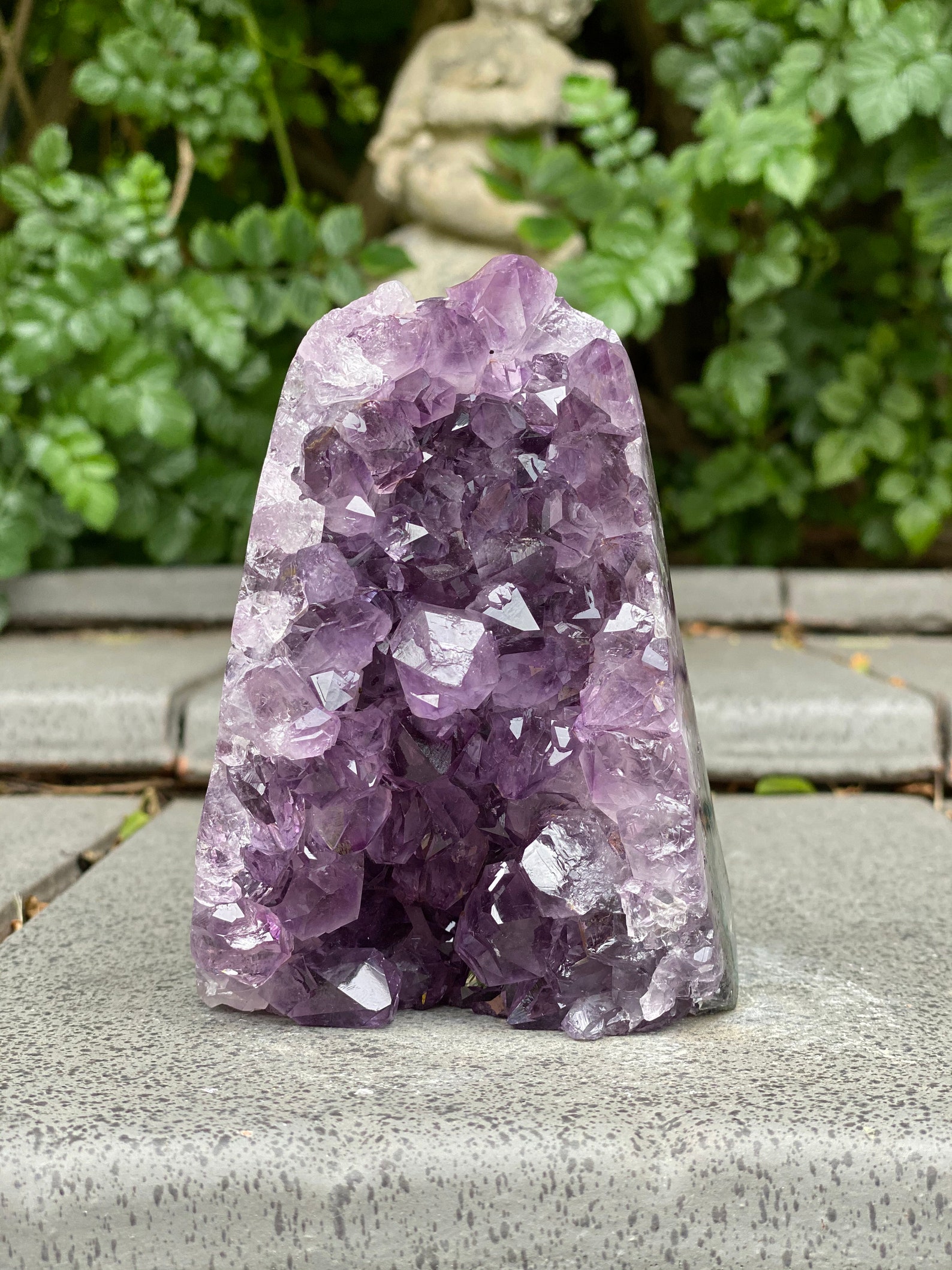 large amethyst clusters